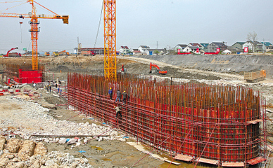 北排施工正酣，建设工程有序推进